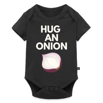 HUG AN ONION - Baby Premium short-sleeve bodysuit - black - Front
