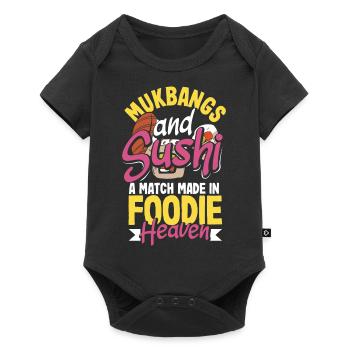 Mukbang and Sushi - Baby Premium short-sleeve bodysuit - black - Front