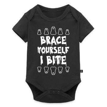 Préparez-vous I dentiste - Body à manches courtes Premium Bébé - noir - Devant