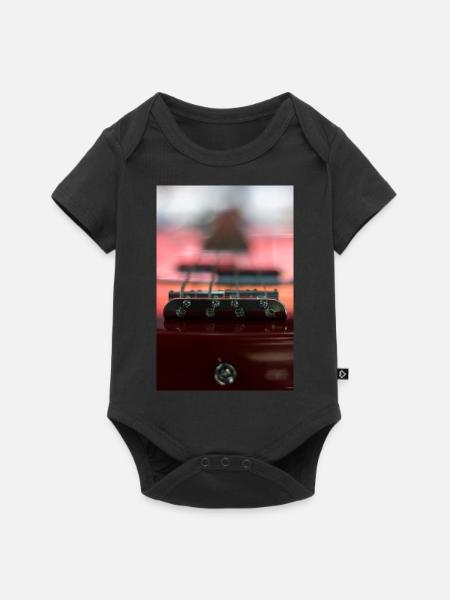Gitarre - Baby Premium Kurzarmbody - Schwarz