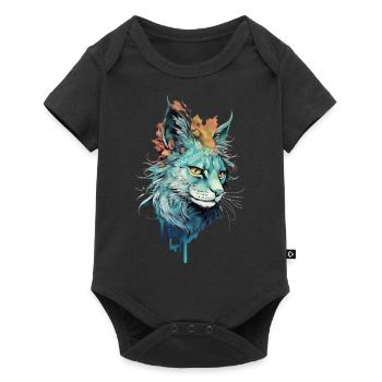 Thief Cat - Baby Premium short-sleeve bodysuit - black - Front