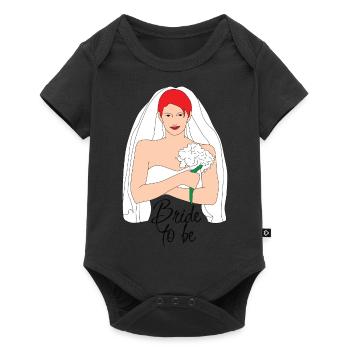 bride to be red 2 - Baby Premium short-sleeve bodysuit - black - Front