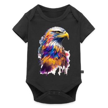 Aquarelle Adler - Body à manches courtes Premium Bébé - noir - Devant