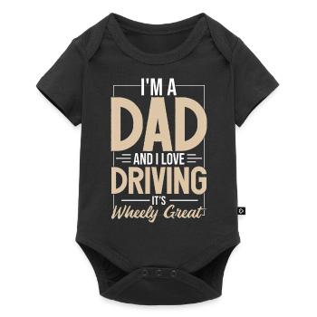 I Love Driving Dad Joke Humor - Baby Premium short-sleeve bodysuit - black - Front