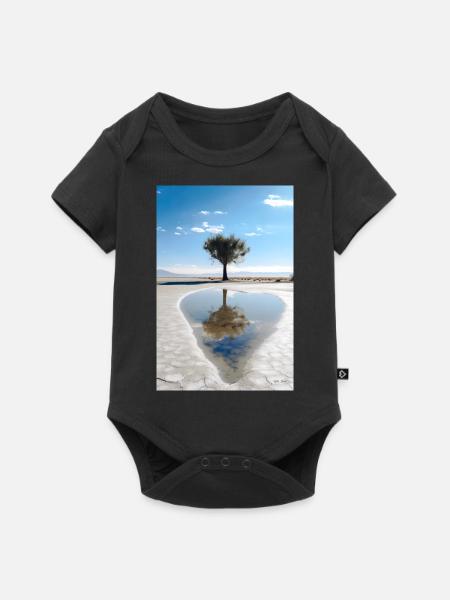 Leben - Baby Premium Kurzarmbody - Schwarz