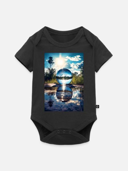 Reflection - Baby Premium short-sleeve bodysuit - black