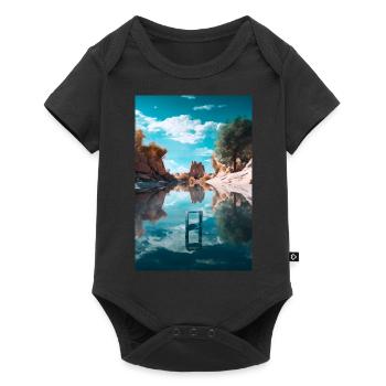 Geometrie - Baby Premium Kurzarmbody - Schwarz - Vorne