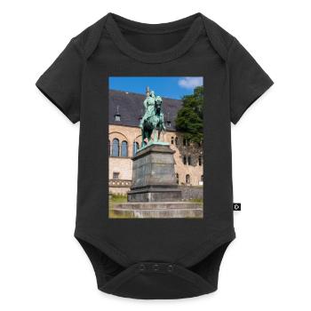 Statue équestre de Frédéric Ier - Body à manches courtes Premium Bébé - noir - Devant