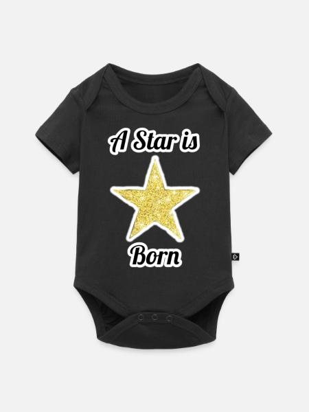 Rock Star - Baby Premium Kurzarmbody - Schwarz