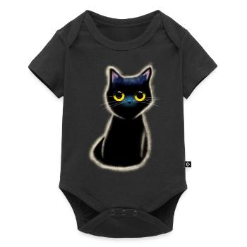 cat persian purr siamese tomcat black paw - Baby Premium short-sleeve bodysuit - black - Front