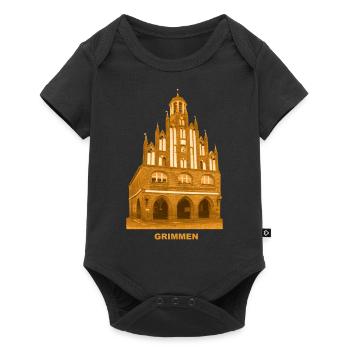 Grimmen Rathaus Vorpommern Rügen Mecklenburg - Baby Premium Kurzarmbody - Schwarz - Vorne