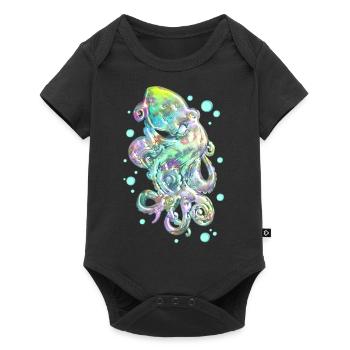 Octopus - Baby Premium short-sleeve bodysuit - black - Front