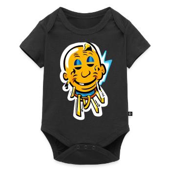 sourire de zombie - Body à manches courtes Premium Bébé - noir - Devant