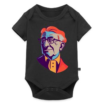 Jürgen Habermas - Body à manches courtes Premium Bébé - noir - Devant