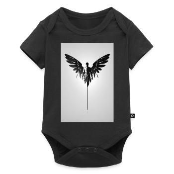 Fliegender Mann - Baby Premium Kurzarmbody - Schwarz - Vorne