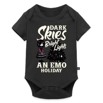 Ciel sombre Lumières vives Un Emo Holiday Emocore - Body à manches courtes Premium Bébé - noir - Devant