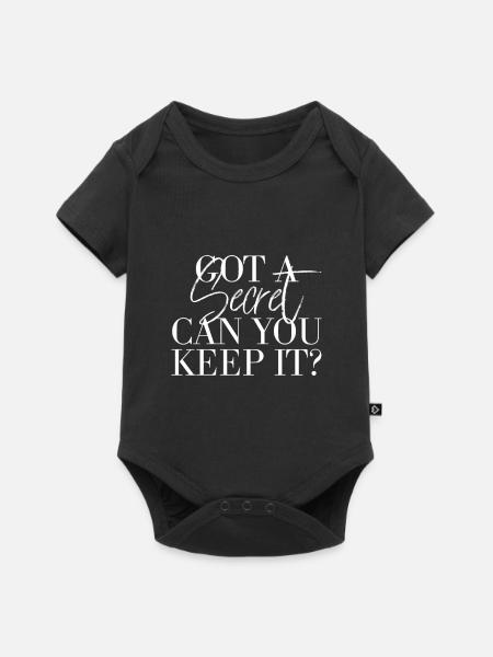 Vous avez un secret, pouvez-vous le garder ? - Body à manches courtes Premium Bébé - noir