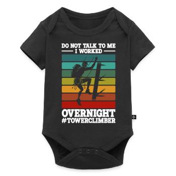 Turmbesteiger - Baby Premium Kurzarmbody - Schwarz - Vorne