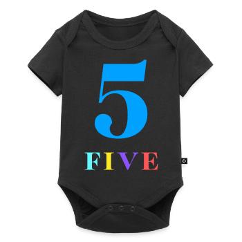 Five -5e anniversaire - Body à manches courtes Premium Bébé - noir - Devant