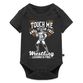 Pro Wrestler Motivation Tee - Baby Premium Kurzarmbody - Schwarz - Vorne