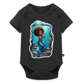 Idée cadeau sirène Waterman - Body à manches courtes Premium Bébé - noir - Devant