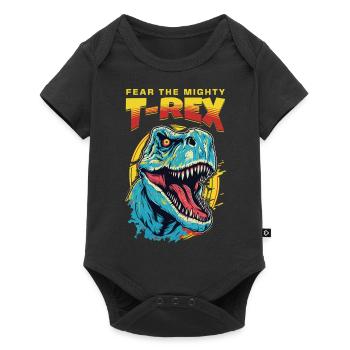 T-Rex Dinosaur Dino Tyrannosaurus Rex Vintage - Baby Premium short-sleeve bodysuit - black - Front