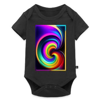 Swirl - Baby Premium short-sleeve bodysuit - black - Front