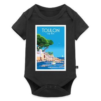 TOULON CAP BRUN - Body à manches courtes Premium Bébé - noir - Devant