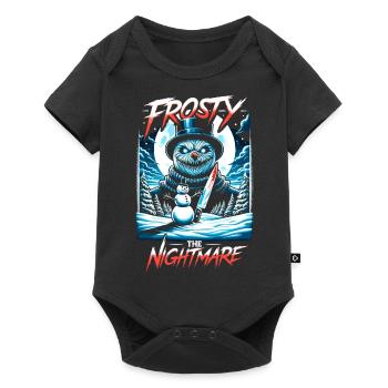 Frosty The Nightmare Festive Slasher Candy Cane - Baby Premium Kurzarmbody - Schwarz - Vorne
