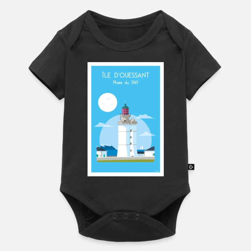 STEIFER LEUCHTTURM - Baby Premium Kurzarmbody - Schwarz