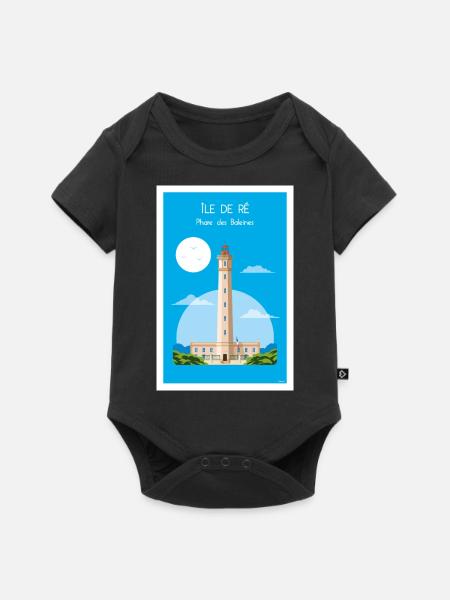 WAL-LEUCHTTURM - Baby Premium Kurzarmbody - Schwarz