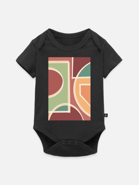 Herbstfarben - Baby Premium Kurzarmbody - Schwarz