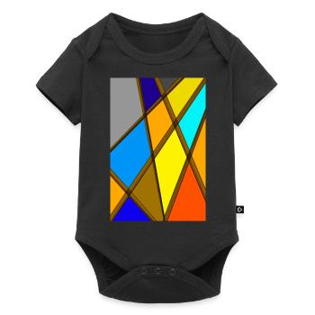 Colorful Abstract Art - Baby Premium short-sleeve bodysuit - black - Front