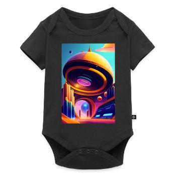 Retro Arcade - Baby Premium short-sleeve bodysuit - black - Front