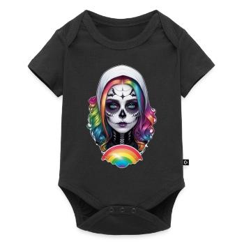 Halloween - Rock & Rainbow - Baby Premium short-sleeve bodysuit - black - Front