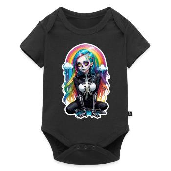 Halloween - Rock & Rainbow - Baby Premium short-sleeve bodysuit - black - Front