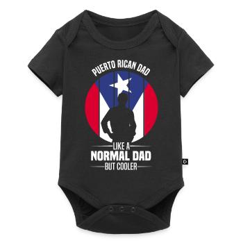 Puerto Rico Flagge | Puerto Ricaner Geschenkideen - Baby Premium Kurzarmbody - Schwarz - Vorne