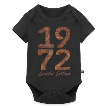 "Vintage 1972: Limited Edition in Rust Look" - Baby Premium short-sleeve bodysuit - black - Front