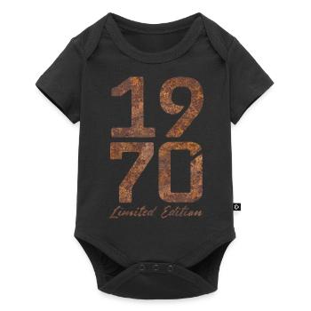 "Vintage 1970: Limited Edition in Rust Look" - Baby Premium short-sleeve bodysuit - black - Front