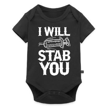 I Will Stab You - Funny Licensed Practical Nurse - Baby Premium short-sleeve bodysuit - black - Front