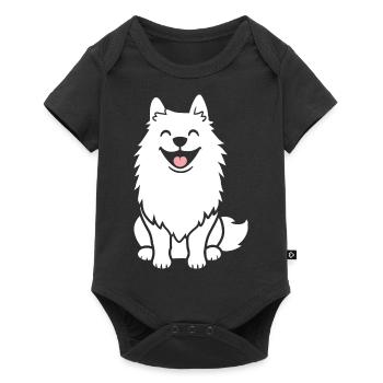 Samoyède - Body à manches courtes Premium Bébé - noir - Devant