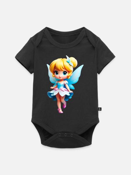 Kleine Fee 1 - Baby Premium Kurzarmbody - Schwarz
