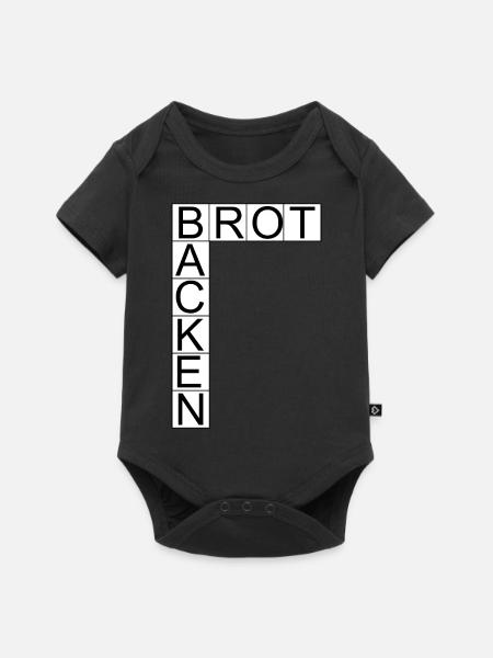 Brotbacken - Baby Premium Kurzarmbody - Schwarz