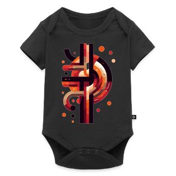 Symbole de la mythologie nordique - Body à manches courtes Premium Bébé - noir - Devant