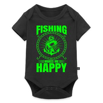 fish, fish, fishing, lake, sea, fishing, fauna, exotic - Baby Premium short-sleeve bodysuit - black - Front
