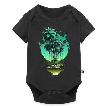 Vacation early summer late summer summer holiday holiday sea - Baby Premium short-sleeve bodysuit - black - Front