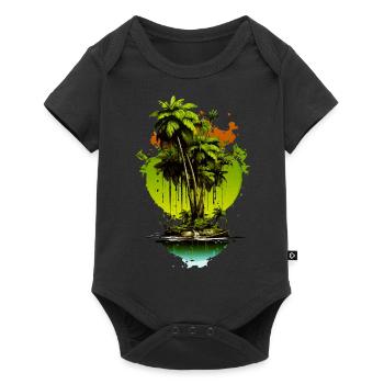 Vacation early summer late summer summer holiday holiday sea - Baby Premium short-sleeve bodysuit - black - Front