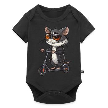 Rouleau à rats - Body à manches courtes Premium Bébé - noir - Devant