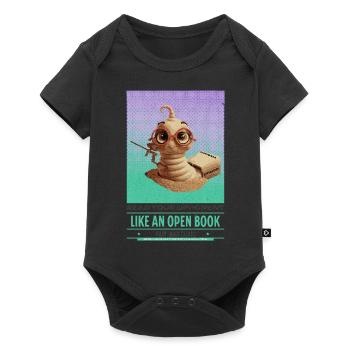 paintballing bookworm reding pintball literaturure - Baby Premium short-sleeve bodysuit - black - Front