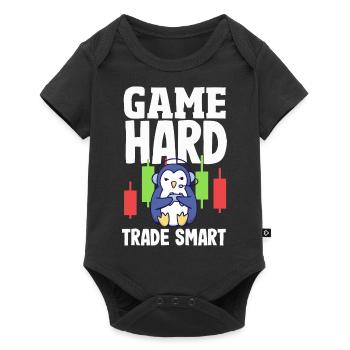 Cryptocurrency Rewards Gaming Blockchain Gamer - Baby Premium Kurzarmbody - Schwarz - Vorne